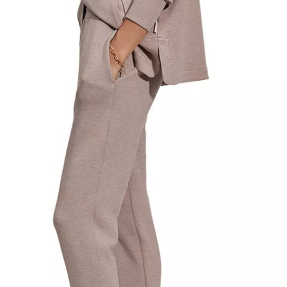 Varley jogger pants DoubleSoft The Slim Cuff 25" Taupe brn Marl beige Sz medium - Picture 5 of 7